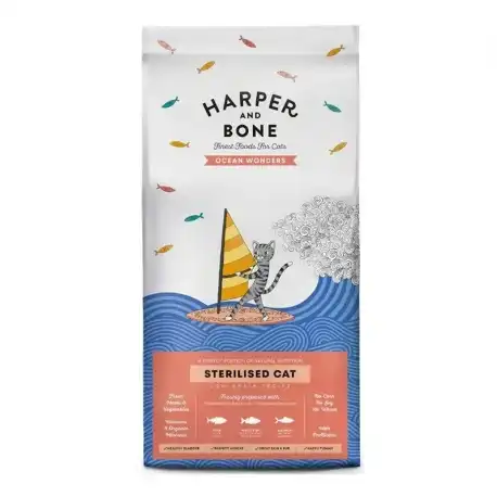 2 kg Harper & Bone Ocean Wonders Pienso Pescado Esterilizado para gatos - Harper & Bone - Comparador de precios