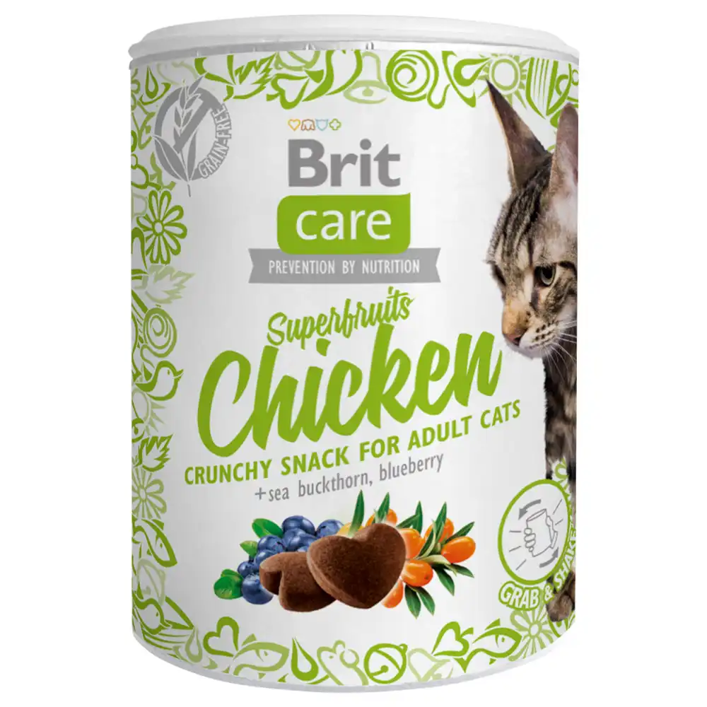 Brit Care Cat Snack Superfrutas y Pollo - 100 g - Brit Care - Comparador de precios