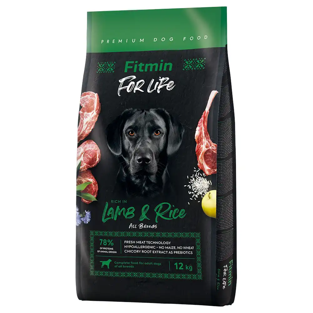 Fitmin dog For Life Cordero y Arroz - Pack Ahorro: 2 x 14 kg
