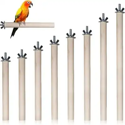 MCBOSON Juego de 8 perchas para pájaros de madera natural - 1 artículo - Mcboson - Comparador de precios