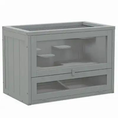 PawHut Jaula para Hámster 60x35x42 cm Gris - 1 Article - PawHut - Comparador de precios