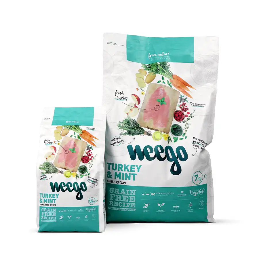 Pienso para Gatos Turkey & Mint - Weego - Comparador de precios
