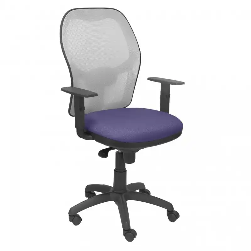 Piqueras y Crespo Jorquera Silla Malla Gris Asiento Bali Azul Claro