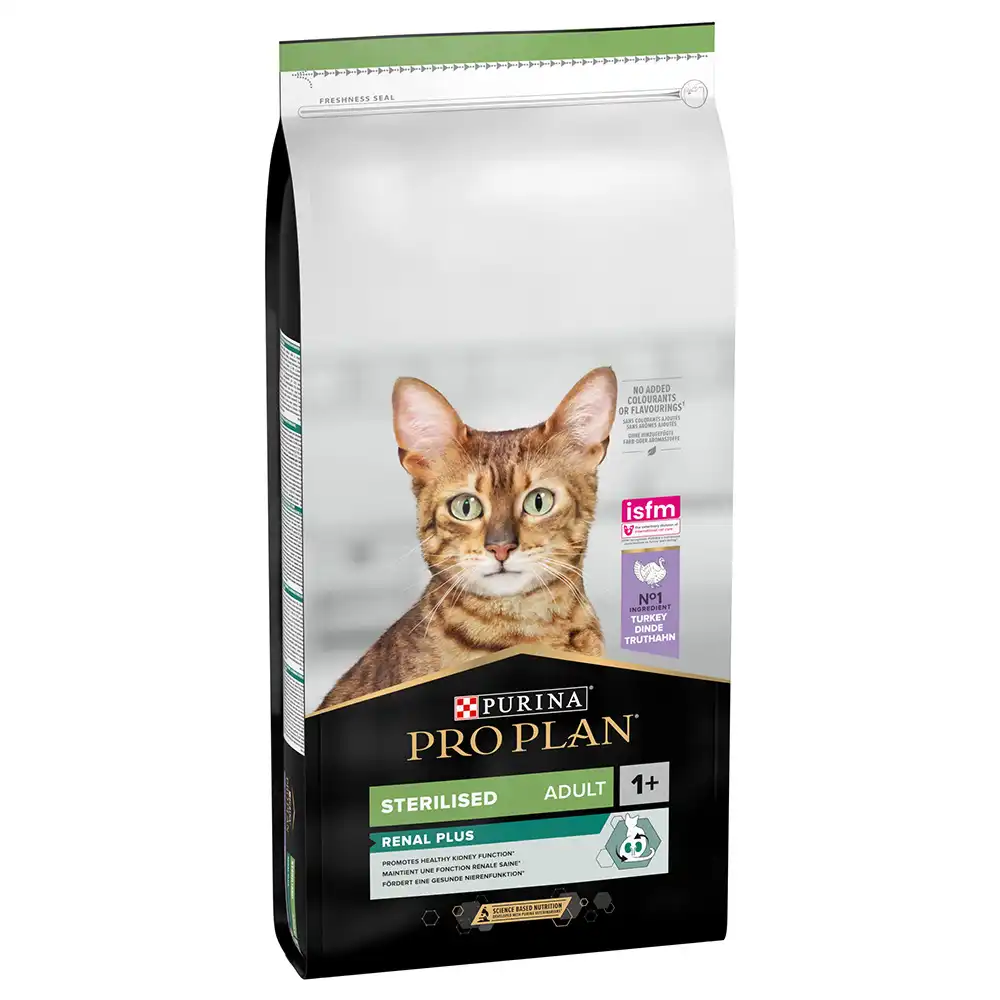 Purina Pro Plan Sterilised Adult Renal Plus pavo para gatos - 14 kg