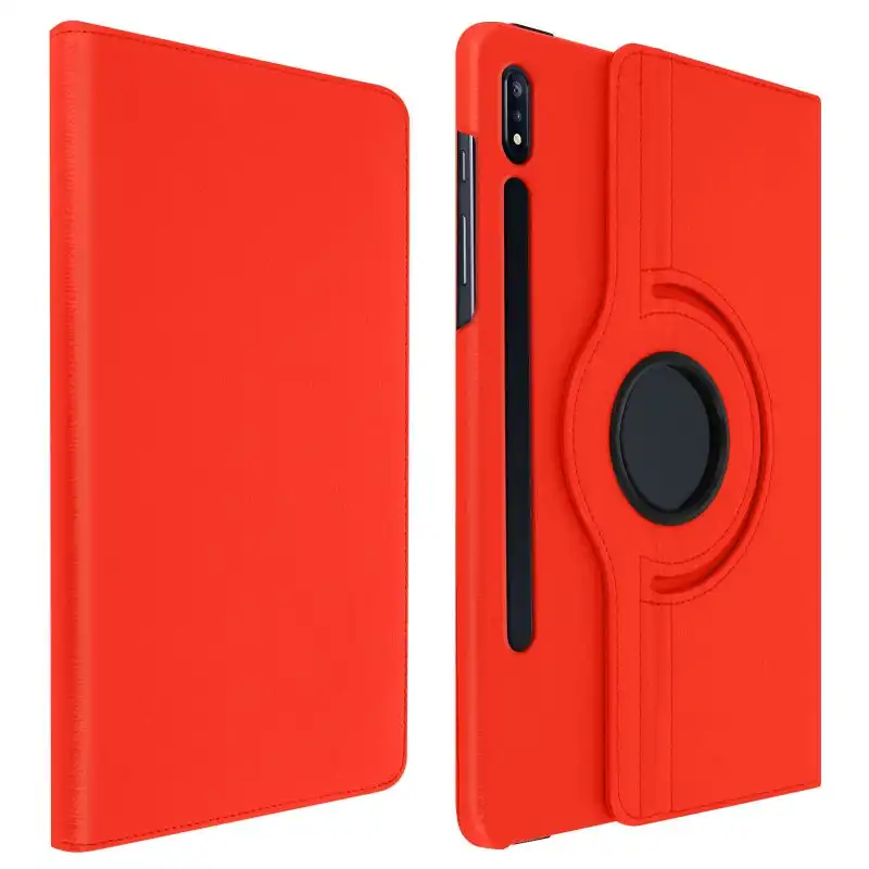 Avizar Funda Libro Soporte Roja para Samsung Galaxy Tab S7 Plus 12.4