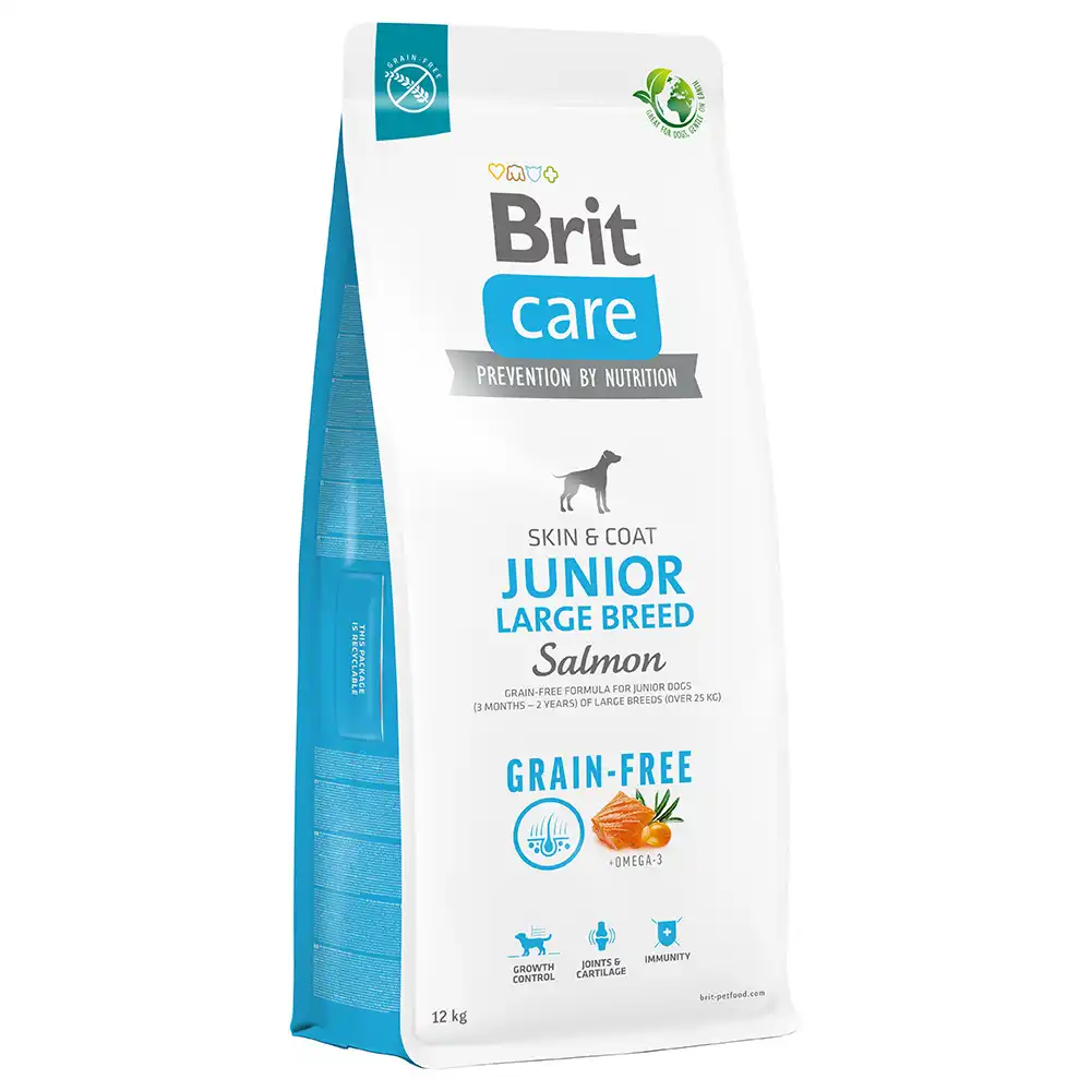 Brit Care Grain-Free Junior Large Breed con salmón y patata - 12 kg