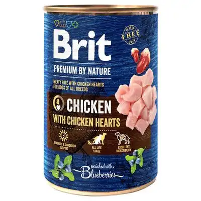 Brit Premium by Nature 12 x 400 g - Pack Ahorro  - Pollo con corazones de pollo - Brit Premium - Comparador de precios