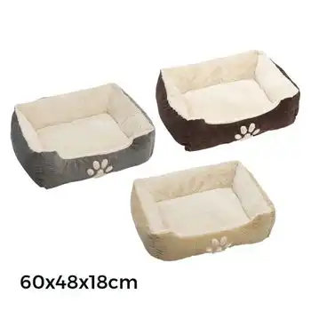 Cama De Pana Para Perros 60x48x18cm