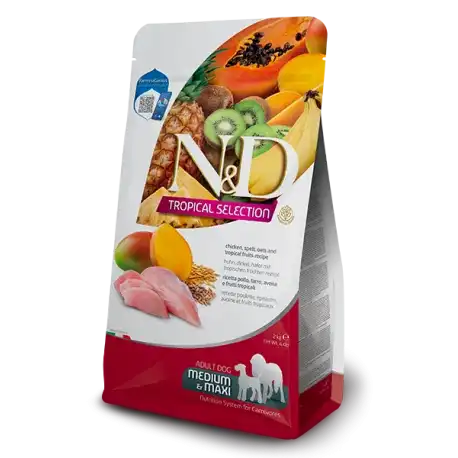 Farmina Tropical Pienso para Perros Medium Maxi con Pollo, 2Kg - Farmina - Comparador de precios