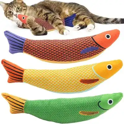 FurryFusion Set de 3 juguetes para gatos con forma de pez saurio - Artículo 3 - Furry Fusion - Comparador de precios