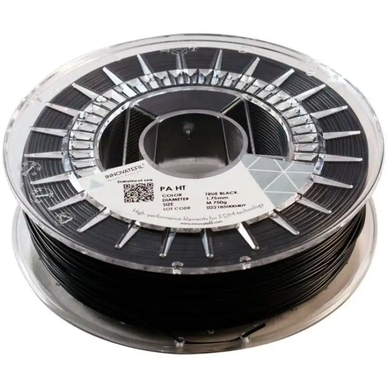 Innovatefil Poliamida HT Filamento 3D Resistente Altas Temperaturas 2.85mm 750g True Black