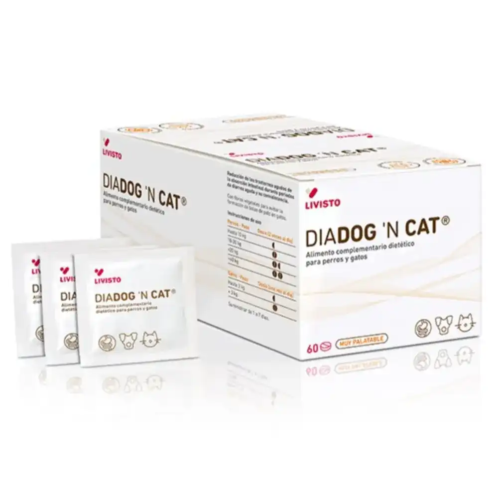 Livisto DIADOG’N CAT Suplemento dietético para perros y gatos que apoya la recuperación intestinal - 6 comprimidos - LIVISTO - Comparador de precios