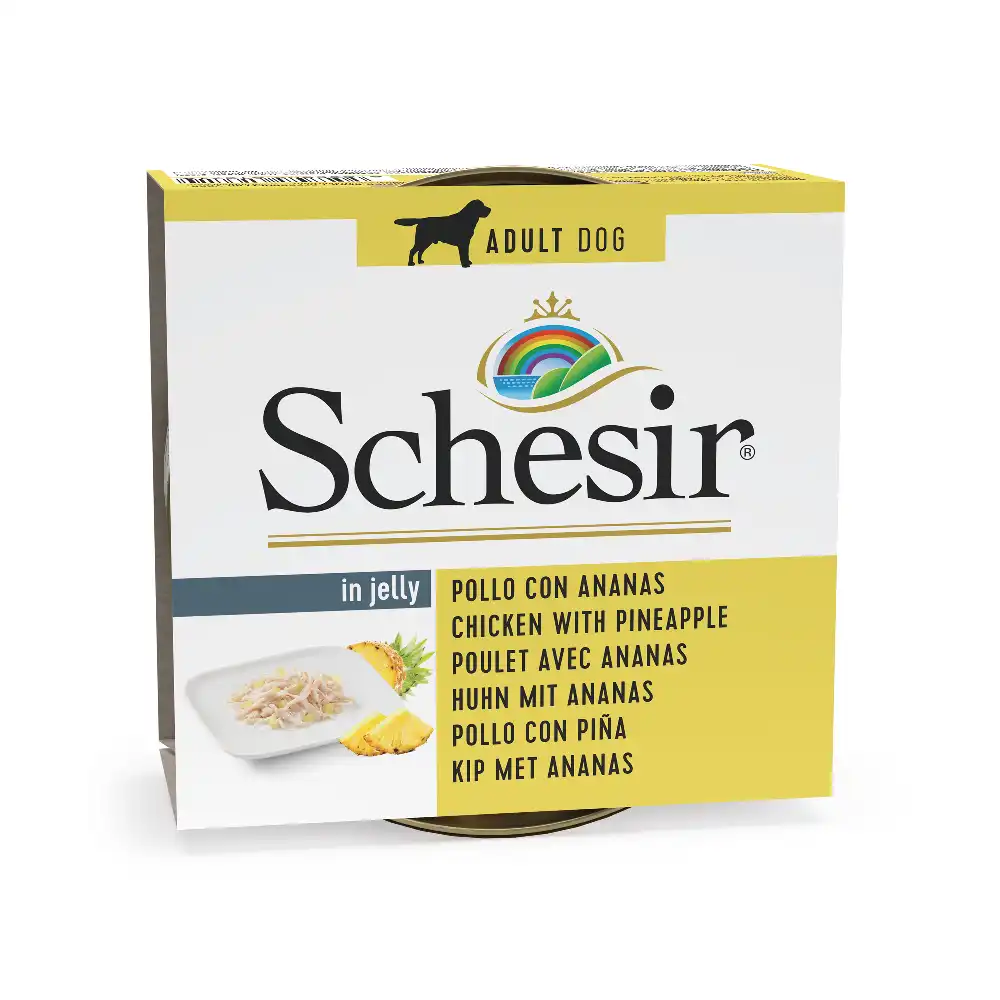 Schesir Fruta 6 x 150 g - Pollo con piña