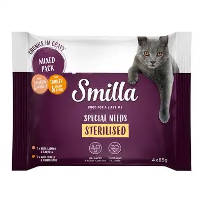 Smilla Bocaditos Sterilised en bolsitas con verduras - Pack de prueba (4 x 85 g) - Smilla - Comparador de precios