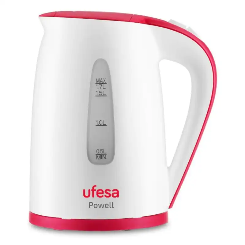 Ufesa Powell Hervidor de Agua 1.7L 2200W Blanco/Rojo