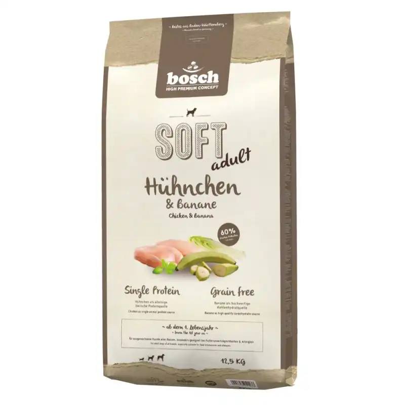 Bosch Soft con pollo y plátano - 12,5 kg