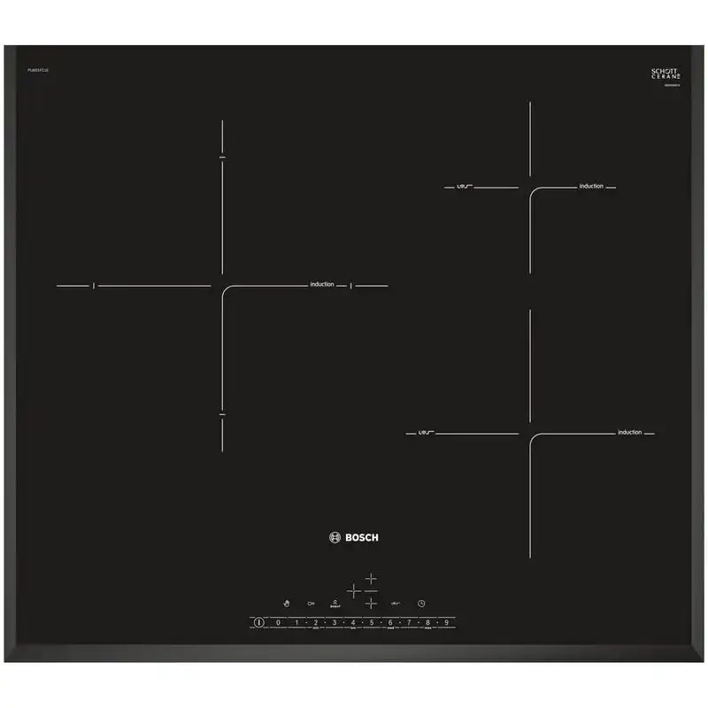 Bosch PIJ651FC1E Placa de Inducción 3 Zonas 60cm Negra