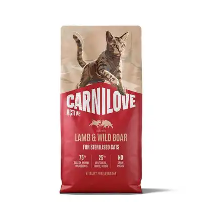Carnilove Active Adult Sterilised con cordero y jabalí - 6 kg - Carnilove - Comparador de precios