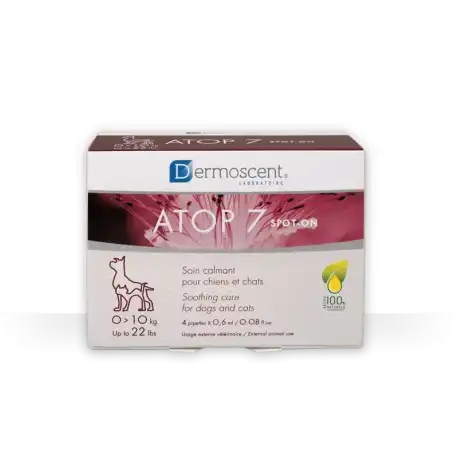 Dermoscent Atop7 Pipetas Naturales Cuidado de la Piel para Perros Pequeños, 4 - Dermoscent - Comparador de precios