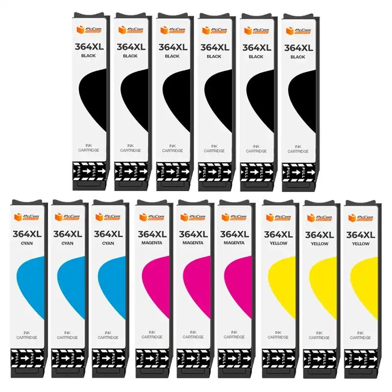 Pccom Essential Cartucho Tinta Compatible con HP 364XL Negro/Cian/Magenta/Amarillo Pack 15