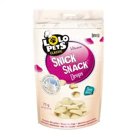 Snack para perros adultos Lolo Pets Classic Drops leche con vitaminas 75 g