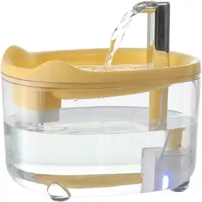 UAMLY Fuente de agua para gatos con bomba silenciosa - Amarillo 1500 ml - Uamly - Comparador de precios