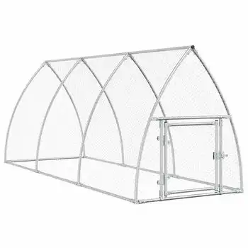 vidaXL Jaula para gallinas acero galvanizado plateado 300x105x120 cm - VIDAXL - Comparador de precios