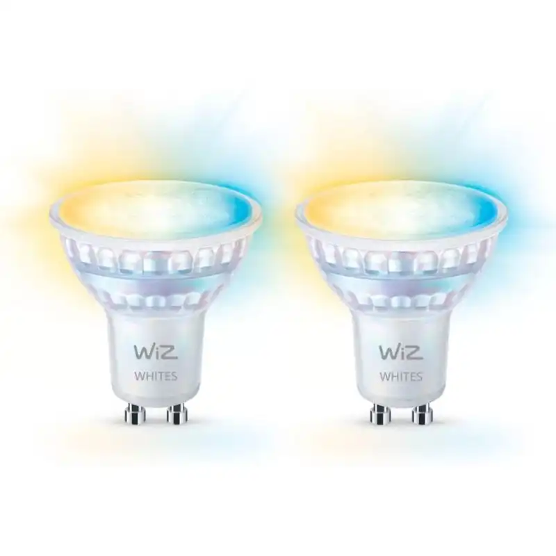 WiZ Pack Doble Bombilla LED Inteligente WiFi 4.7W GU10 Luz Cálida Regulable