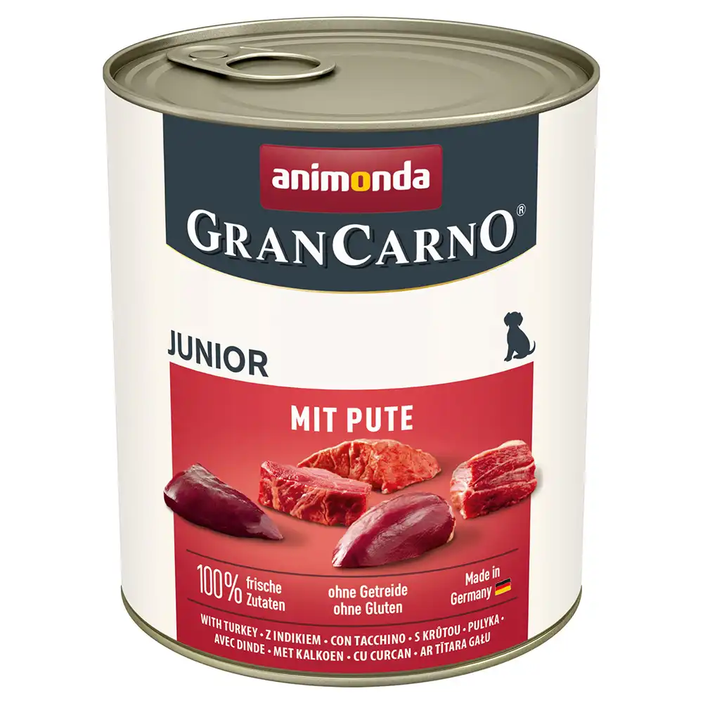 Animonda GranCarno Original Junior 6 x 800 g - Pavo