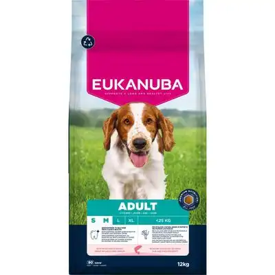 Eukanuba Premium Nutrition Adult Small & Medium Breed salmón - 12 kg - Eukanuba - Comparador de precios