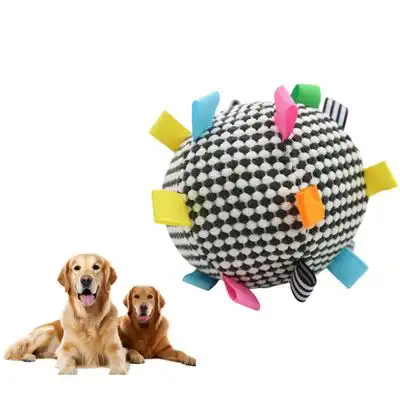 FurryFusion Pelota de peluche con cascabel para gatos y perros - En blanco y negro - Furry Fusion - Comparador de precios