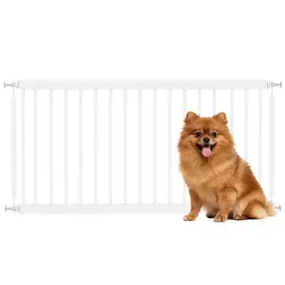 PawHut Barrera de Seguridad - Blanco - PawHut - Comparador de precios