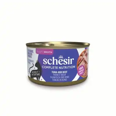 Schesir Complete Nutrition Filete en caldo 6 x 85 g en latas - Atún con vacuno - Schesir - Comparador de precios
