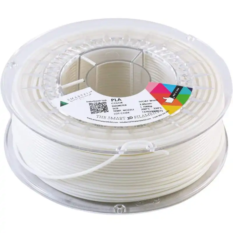 Smartfil Filamento PLA 3D 2.85mm 1Kg Ivory White