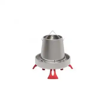 Tolva Metálica Galvanizada 5 Kg Con Patas Ø33x32 Cm