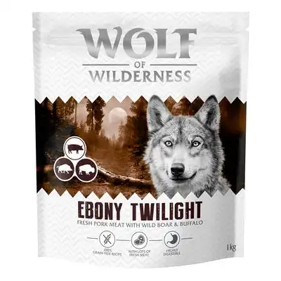 Wolf of Wilderness Adult «Ebony Twilight» jabalí y búfalo, sin cereales - 1 kg - Receta nueva - Wolf of Wilderness - Comparador de precios