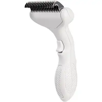 Zoomtopia Cepillo autolimpiante para gatos perros pelo largo, metal blanco - Blanco - Zoomtopia - Comparador de precios