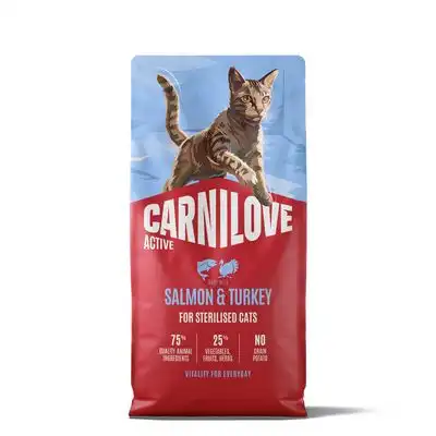 Carnilove Active Adult Sterilised con salmón y pavo - 6 kg - Carnilove - Comparador de precios