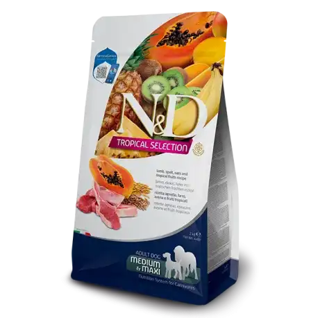 Farmina Tropical Pienso para Perros Medium Maxi con Cordero, 2Kg - Farmina - Comparador de precios