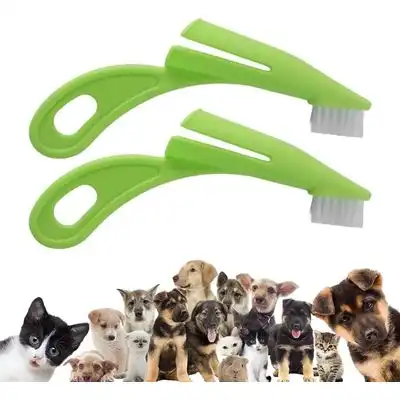 HausPets 2 herramientas para cepillar los dientes del perro - 2 pinceles - HausPets - Comparador de precios