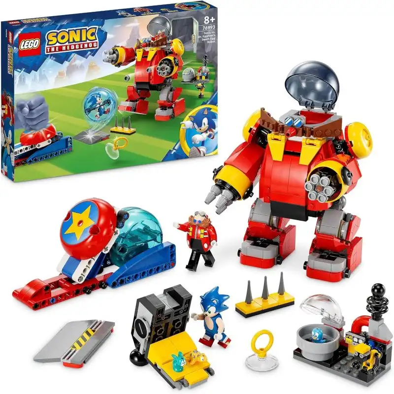 Lego Sonic vs Robot Death Egg del Dr. Eggman