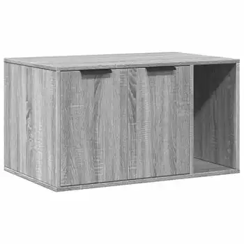 Mueble Arenero Para Gatos Madera Gris Sonoma 80x50x45 Cm Vidaxl