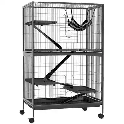 PawHut Jaula para Animale - Gris Oscuro - PawHut - Comparador de precios