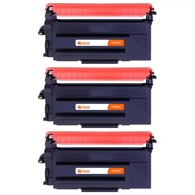 Pccom Essential Brother Tn3610 Tóner Compatible Negro Pack 3