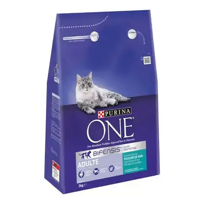 PURINA ONE Adult pescado de mar, integral para gatos - 3 kg - Purina One - Comparador de precios