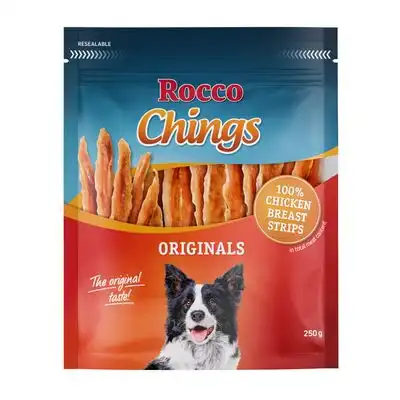 Rocco Chings Originals snacks de tiras de pechuga de pollo - 250 g - Rocco - Comparador de precios