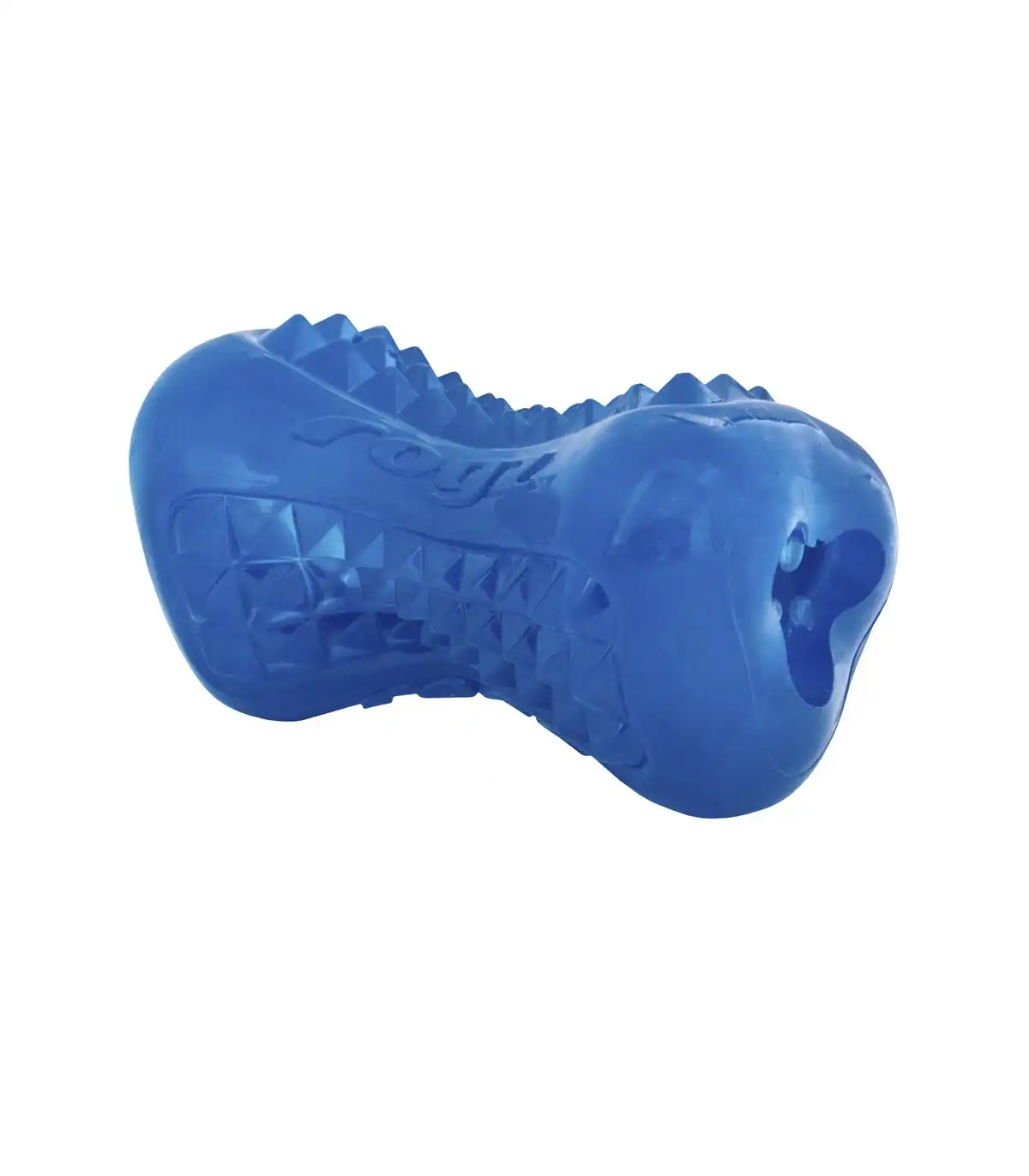 Rogz yumz hueso de juguete azul para perros