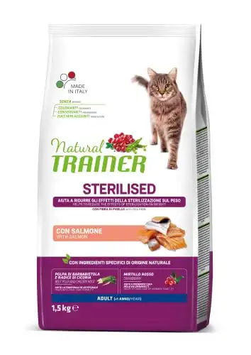 Trainer Natural Adult Sterilised con salmón 1.5 Kg.