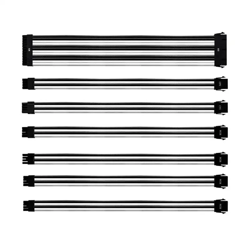Cooler Master Kit 7 Cables de Extension Blanco/Negro