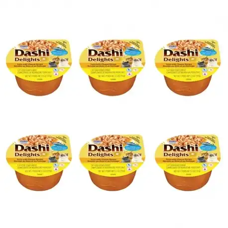 Dashi Delights Comida Húmeda en Caldo con Atún y Queso, 6 x 70 gr - Churu - Comparador de precios